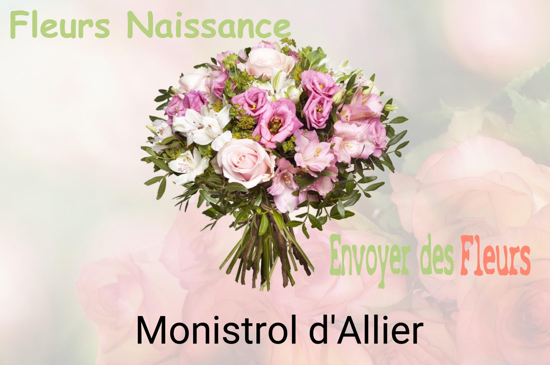 Bouquet de fleurs de naissance livré à Monistrol-d'Allier